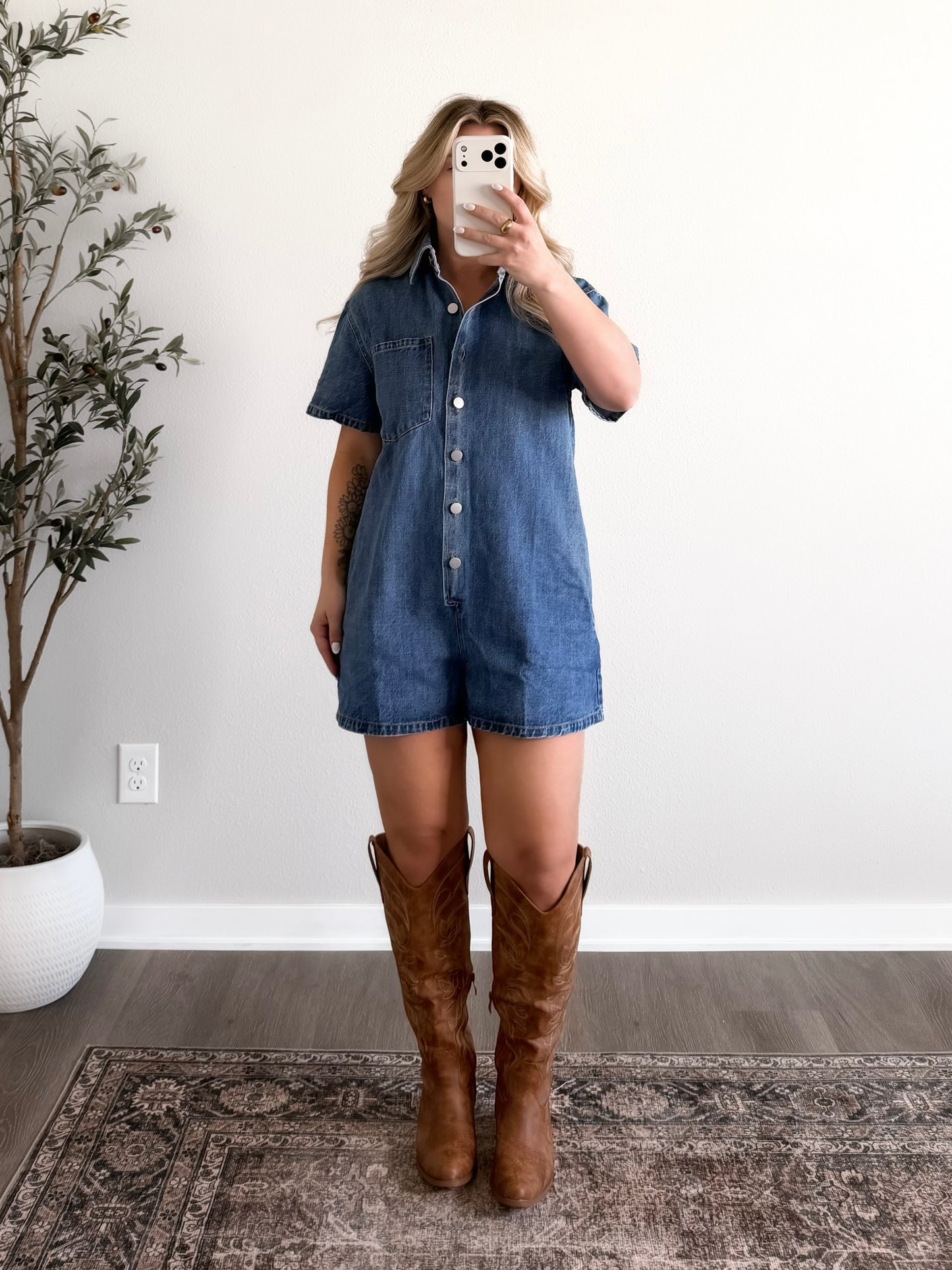 Hometown Denim Romper