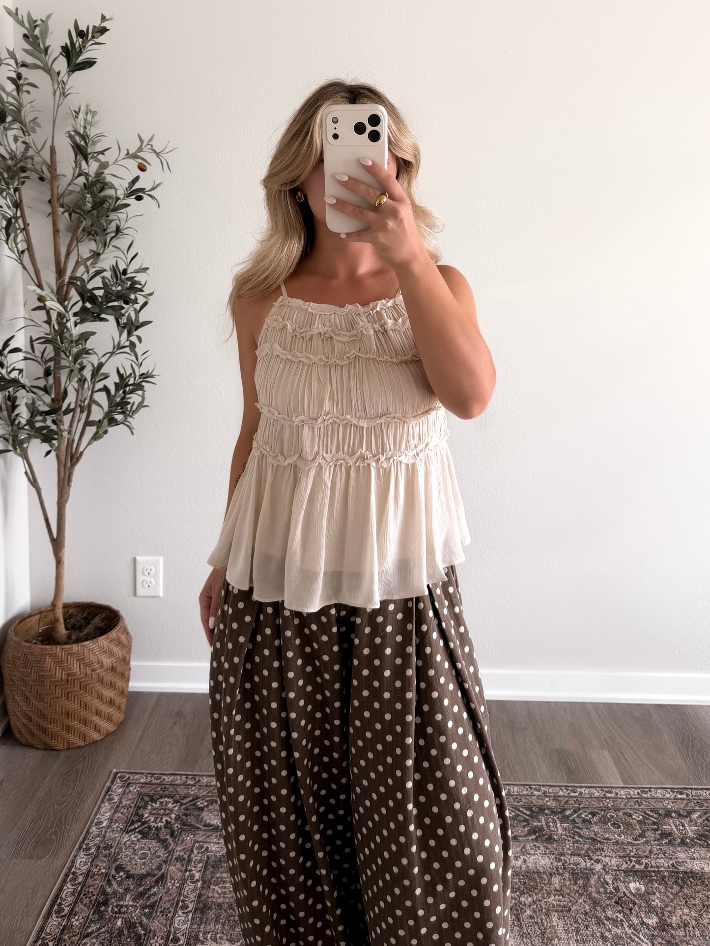 Luna Ruffle Babydoll Cami