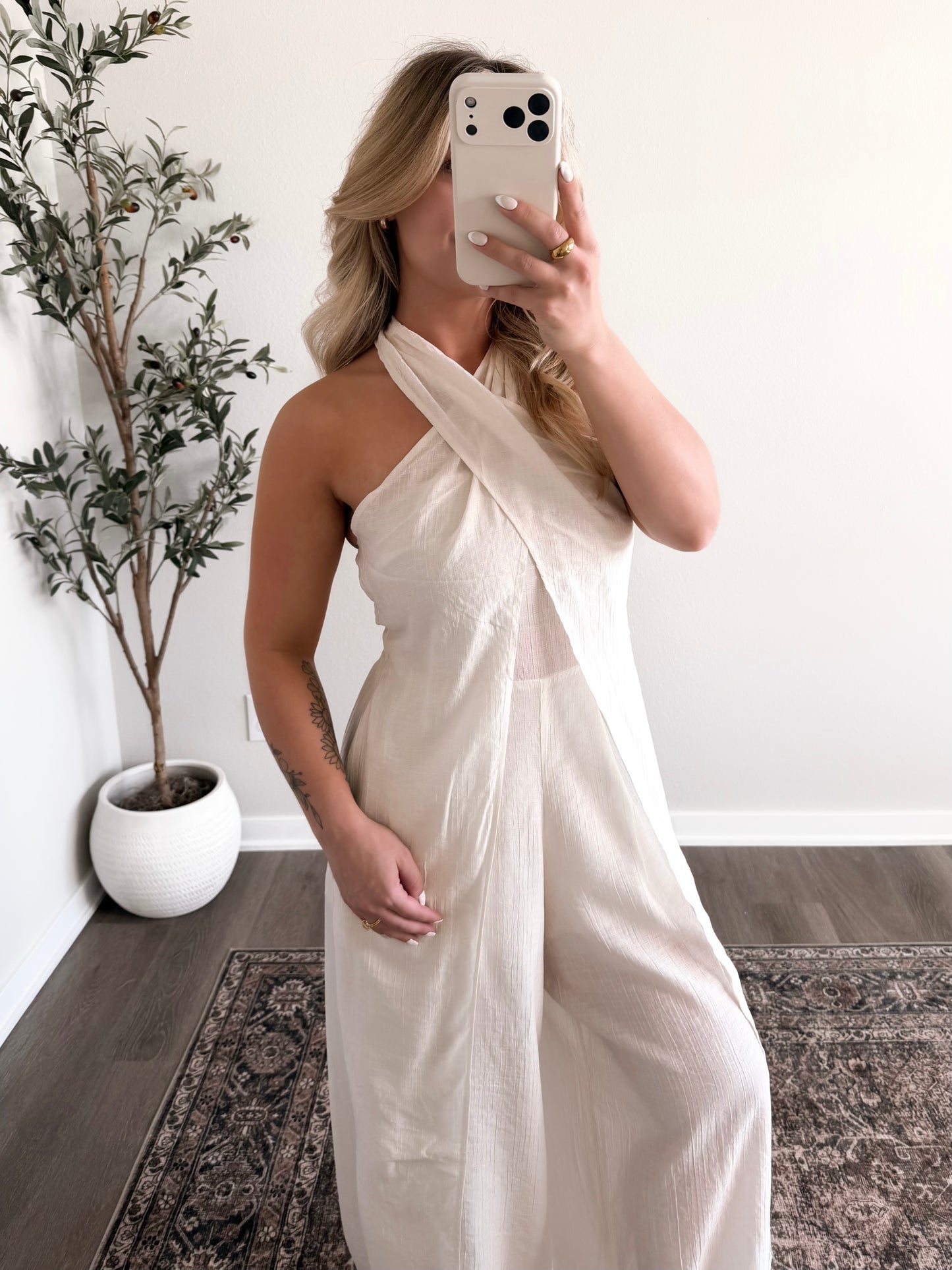 Summer Social Halter Jumpsuit