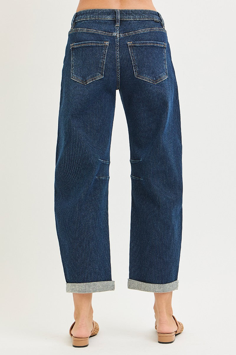 Scout Slouchy Barrel Jeans / Dark Wash