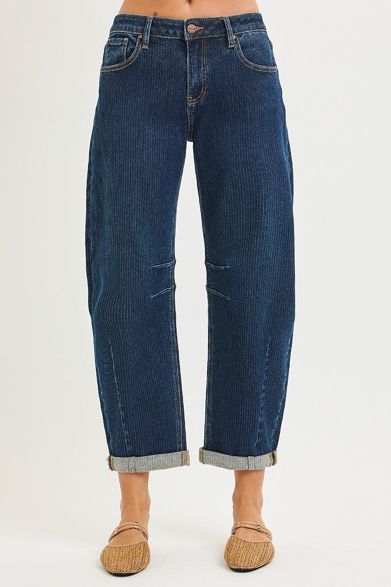 Scout Slouchy Barrel Jeans / Dark Wash