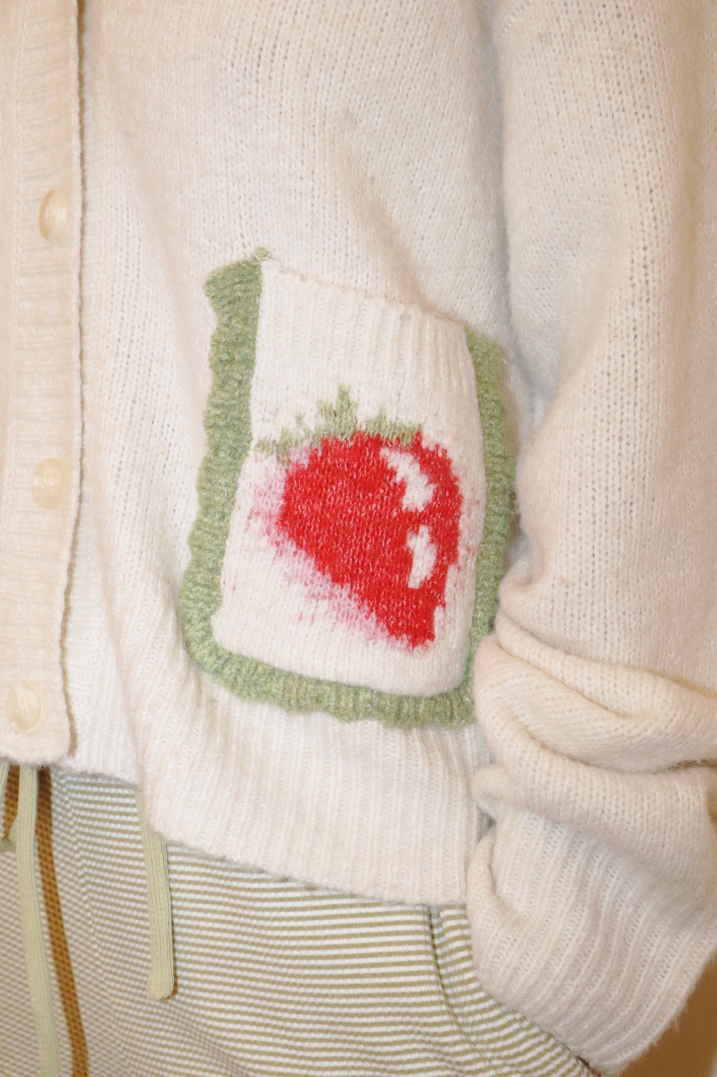Strawberry Patch Collared Sweater