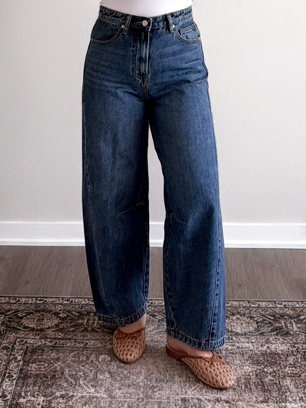 Hayes High Rise Barrel Jean