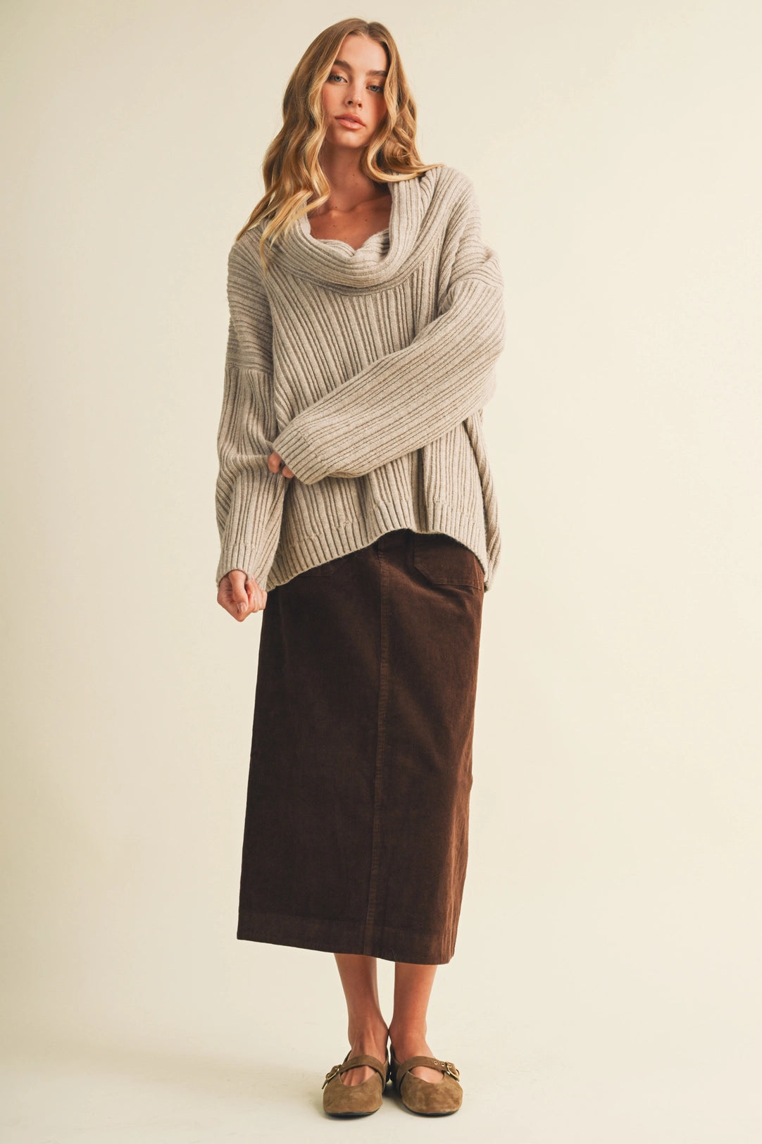 Oat Ridge Off Shoulder Sweater