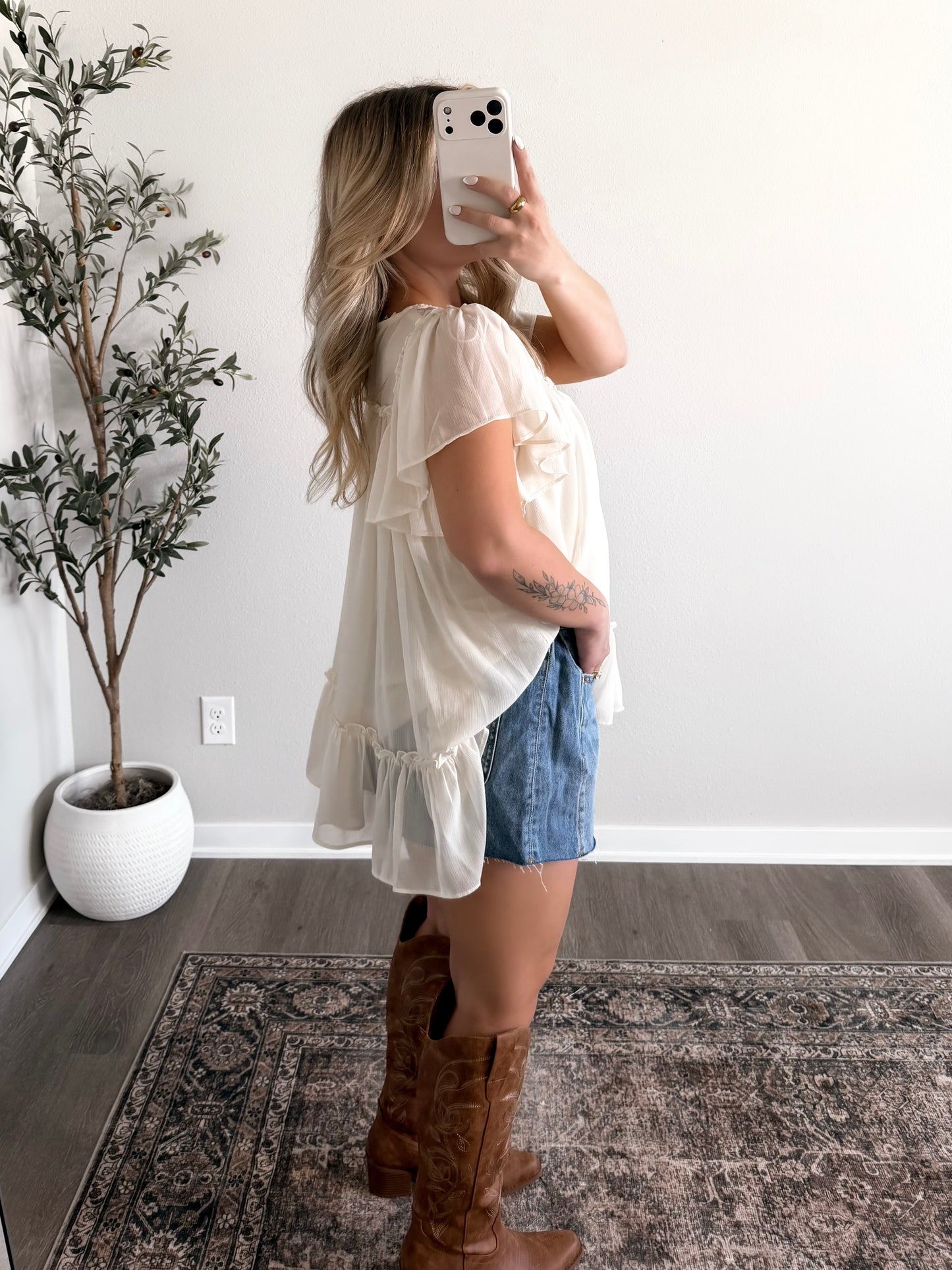 Lambert Babydoll Lace Top (Restocking 6.20)