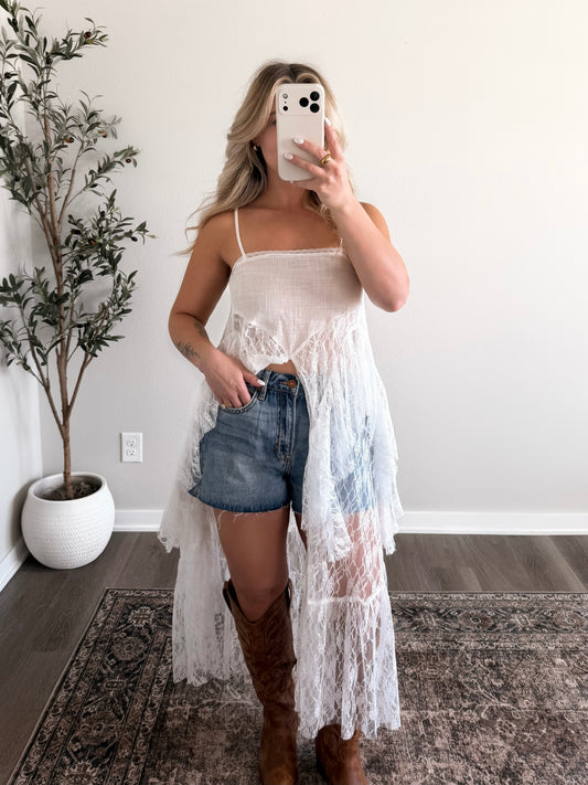 Saddle Up Lace Maxi Top