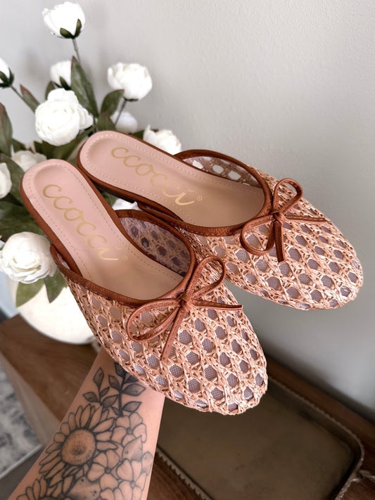 Maeve Woven Mule Flat