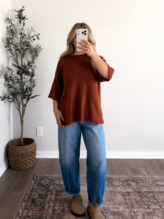 Between Seasons Sweater / Rust
