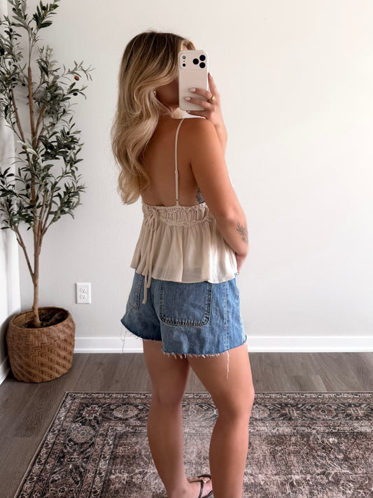 Luna Ruffle Babydoll Cami