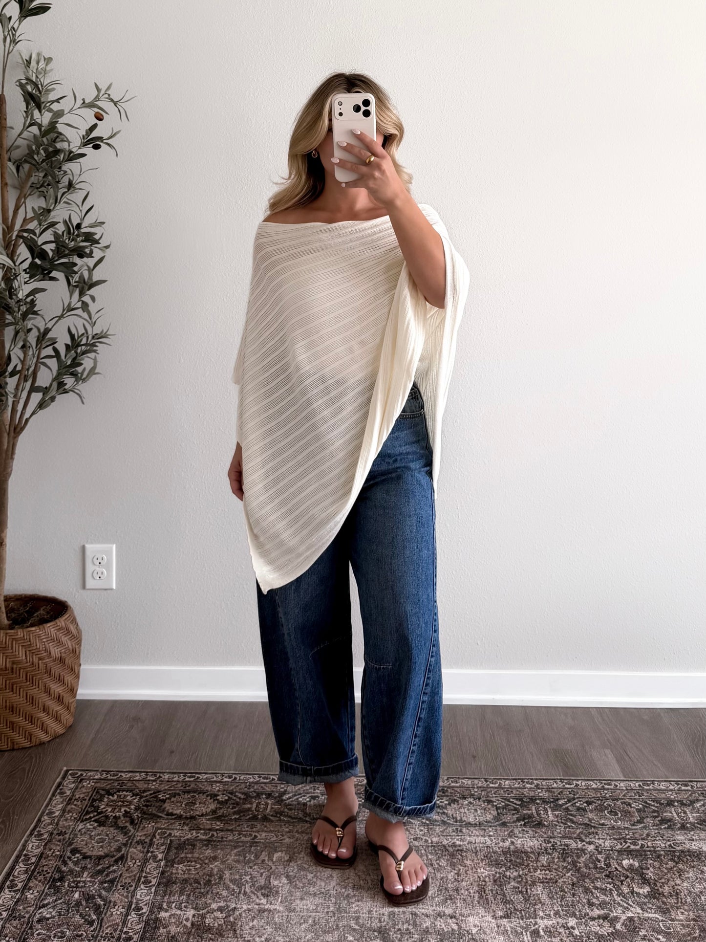 Lilia Knit Poncho Top