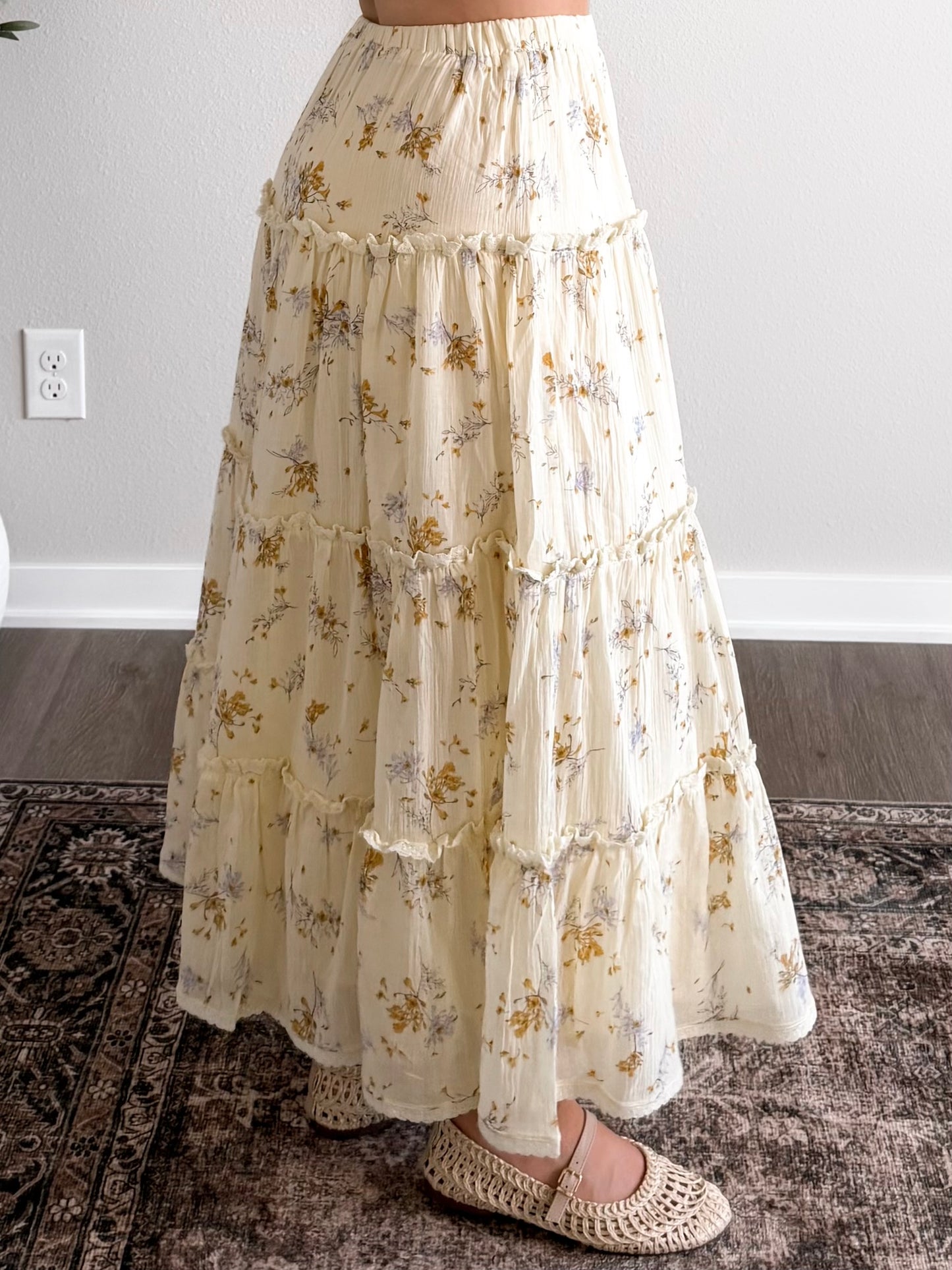 Lilah Floral Midi Skirt