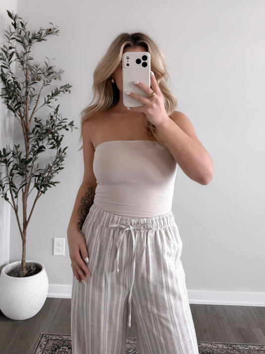 Essential Strapless Top / Natural