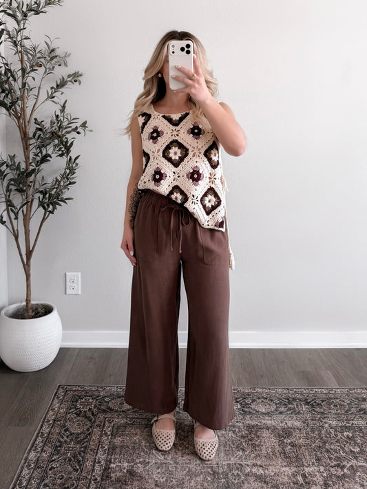 Luna Crochet Tassel Top / Cream (PREORDER est ship 3.16)