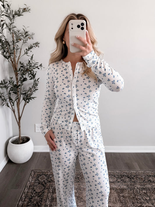 Berry Pointelle Lounge Set