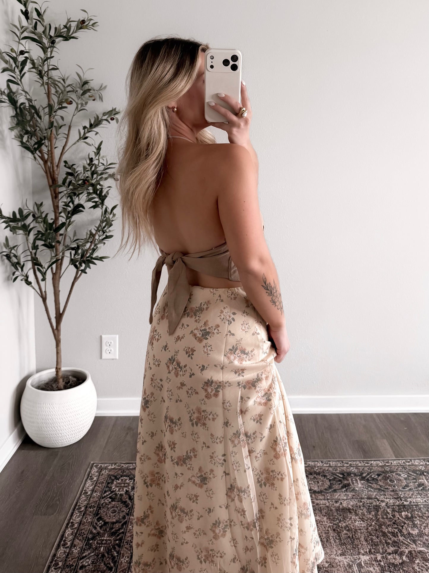 Medallion Crochet Halter Top