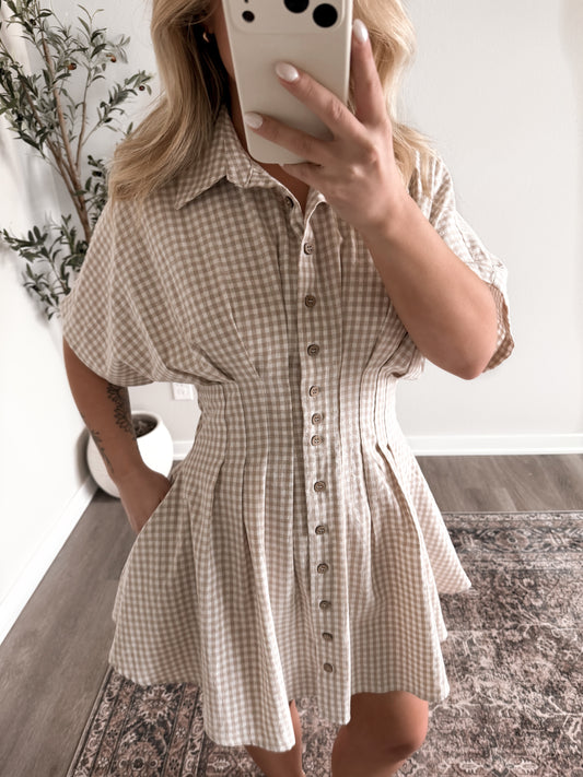 Honey Check Gingham Dress