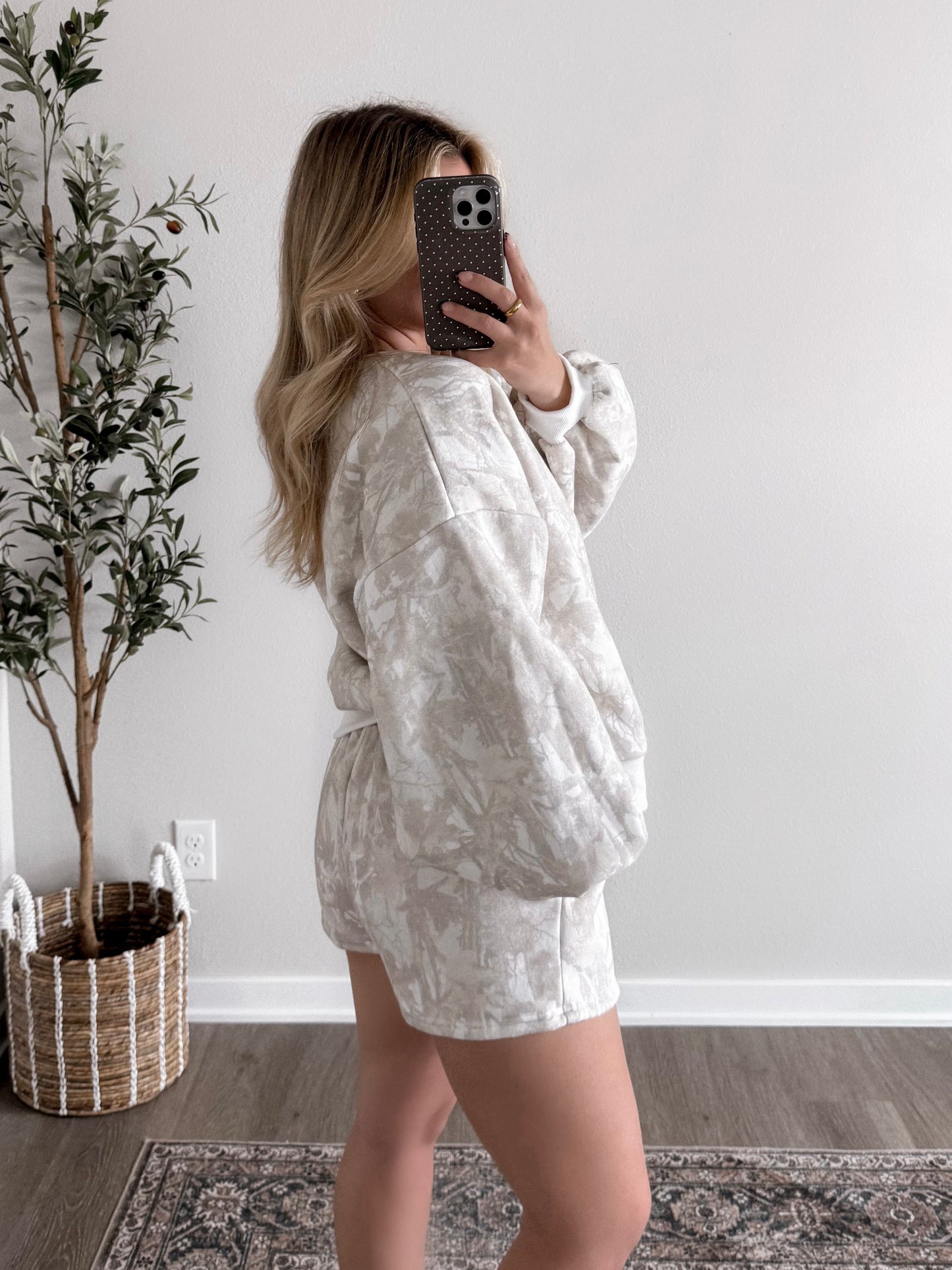 Cozy Camo Sweatshirt Set