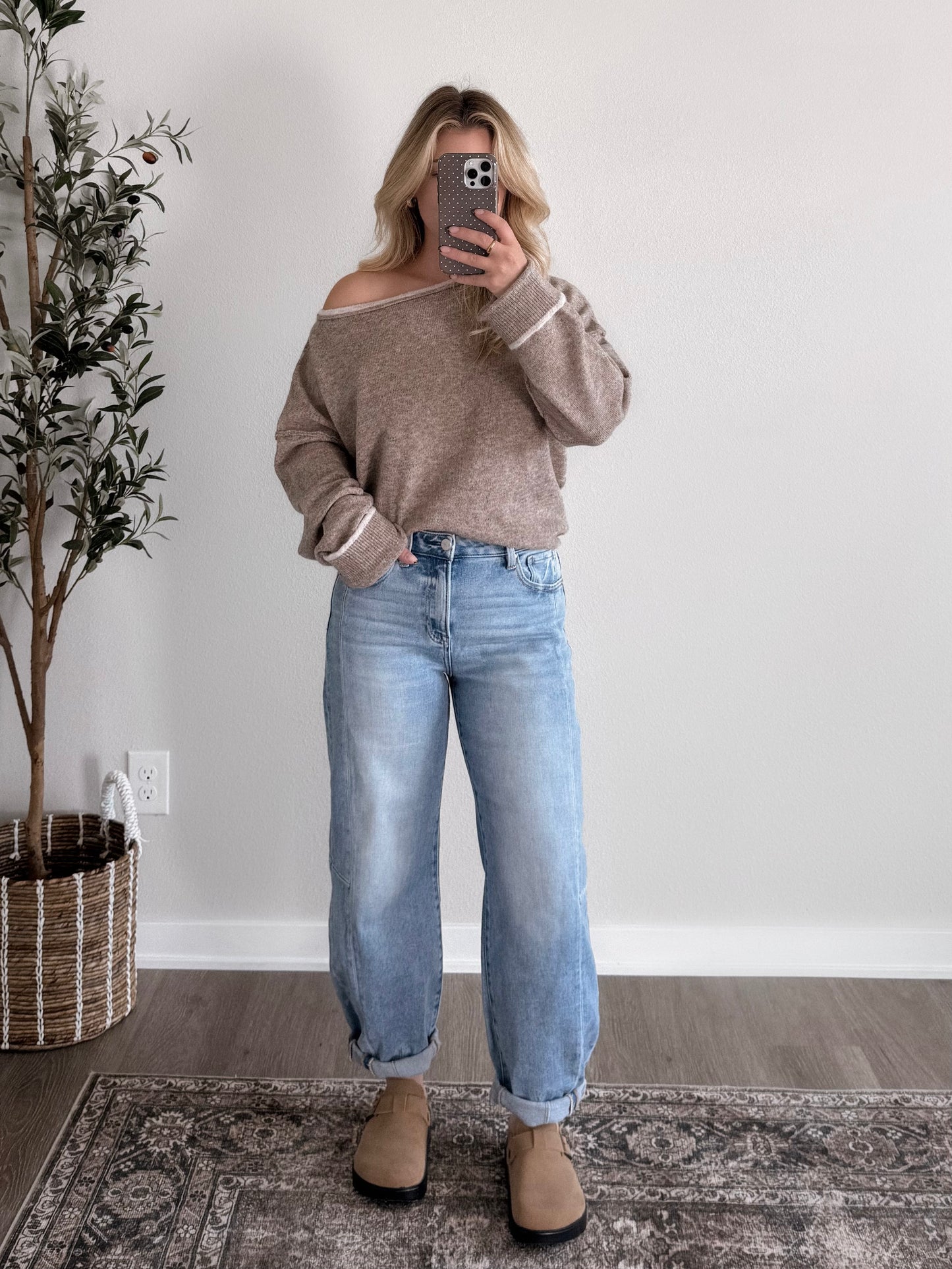 Harlow High Rise Barrel Jean / Light Wash