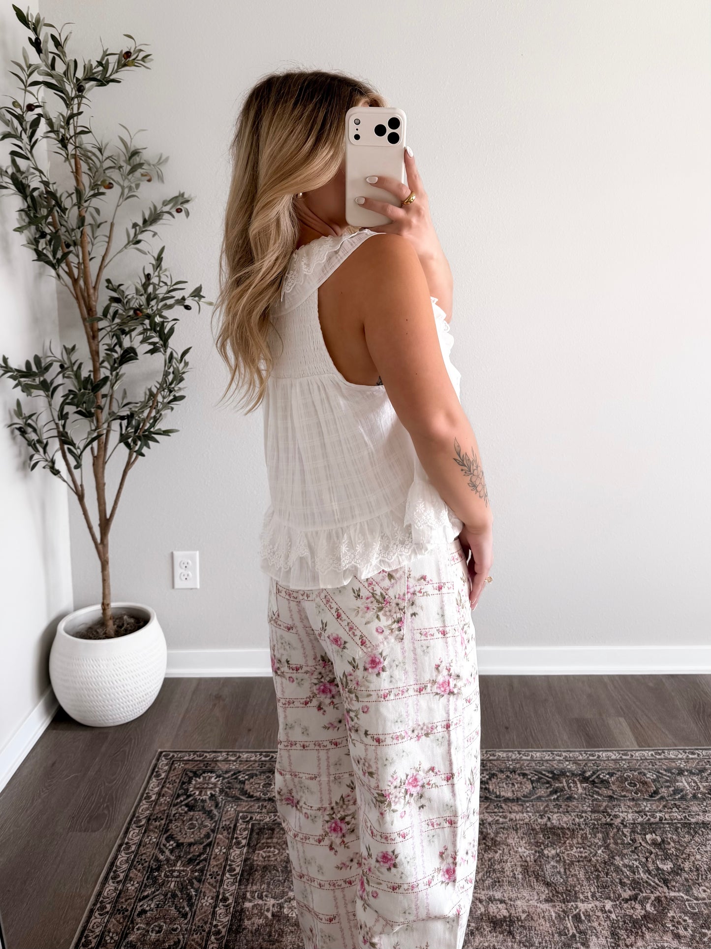 Frilly & Flirty Ruffle Lace Top