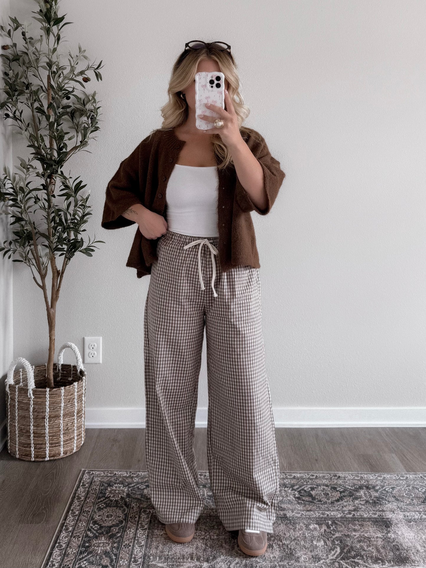 Library Studies Grid Pants (Restocking Early October)