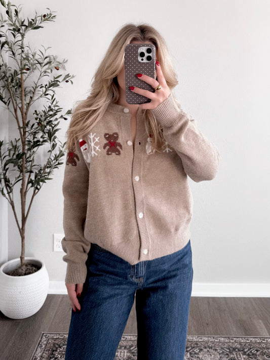 Frosty Sweet Button Cardigan Final Sale