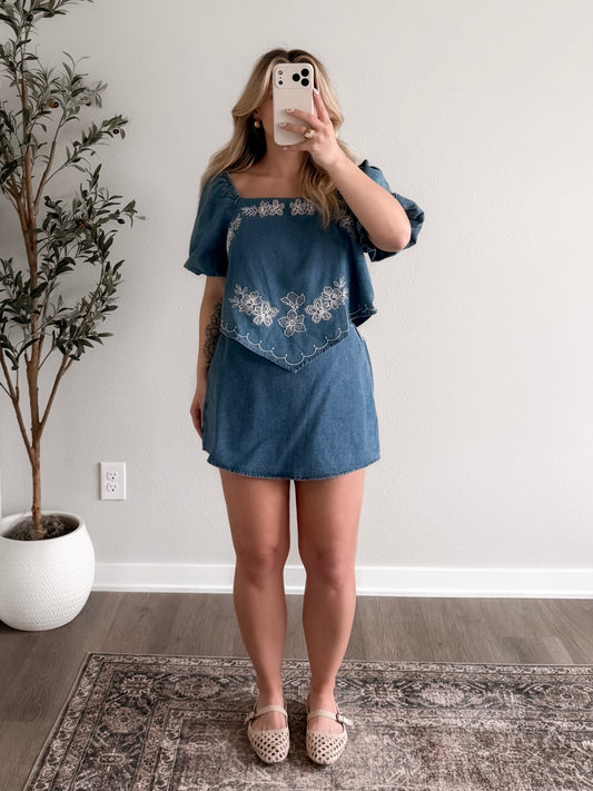 Dockside Denim Skort