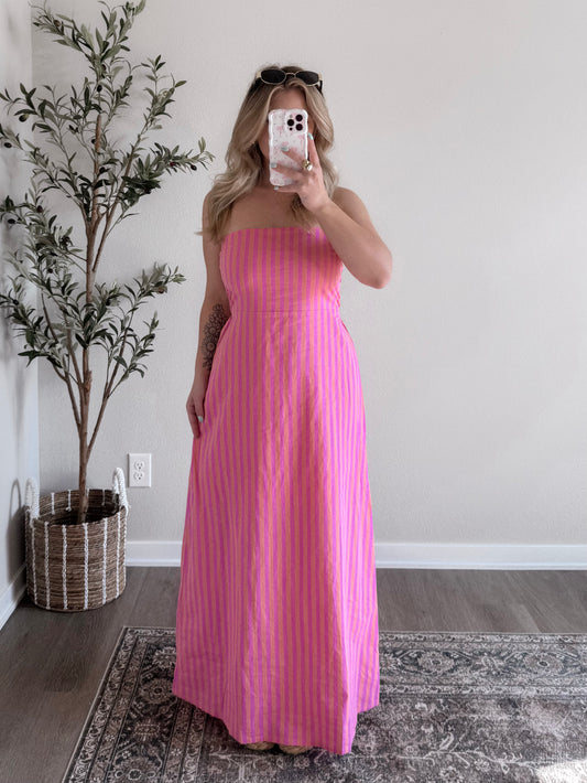 Sherbet Striped Maxi Dress Final Sale