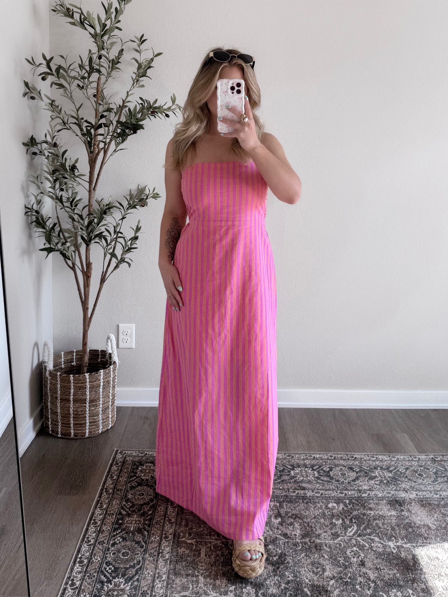 Sherbet Striped Maxi Dress