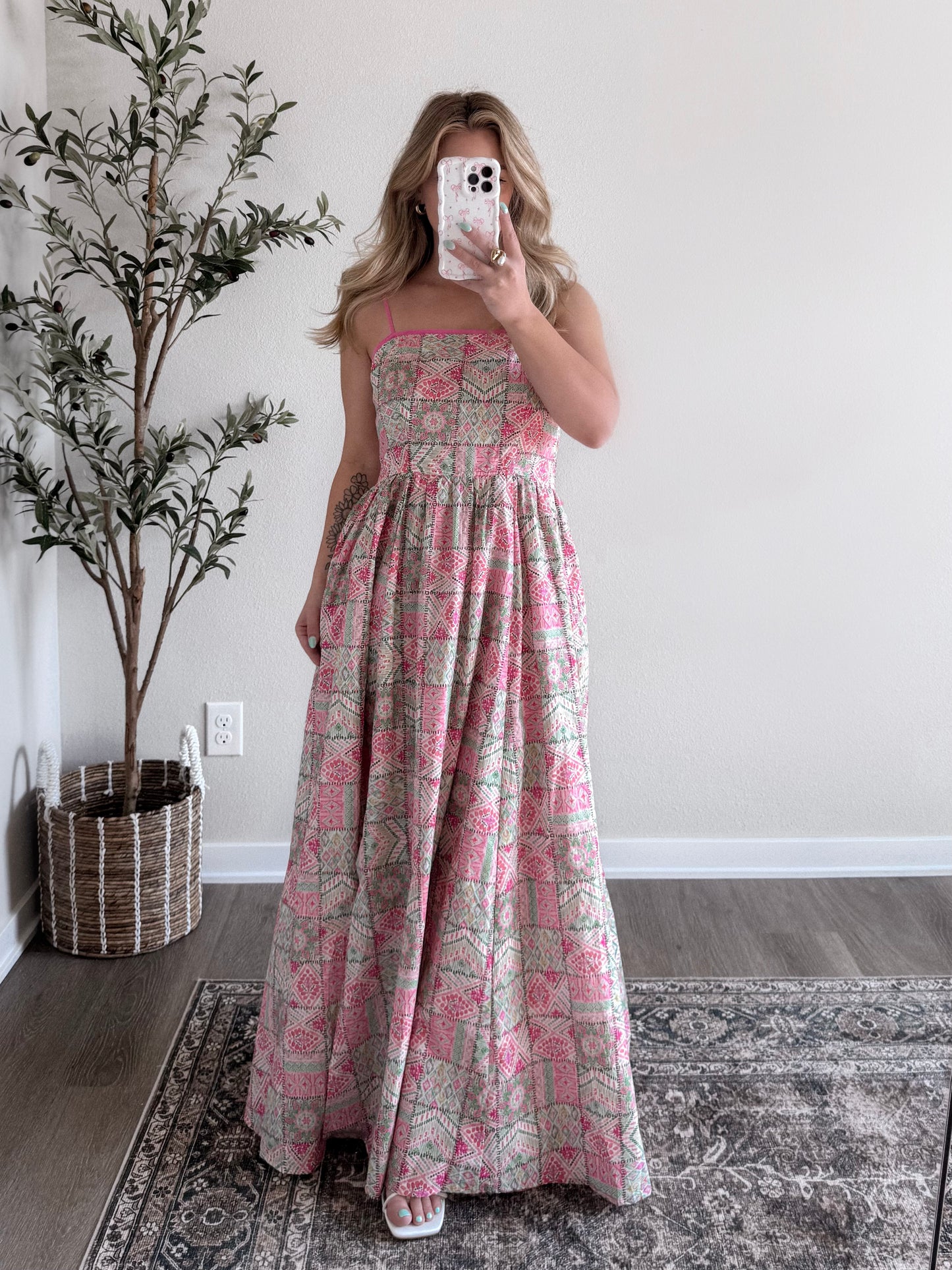 Tropics Patchwork Maxi Dress