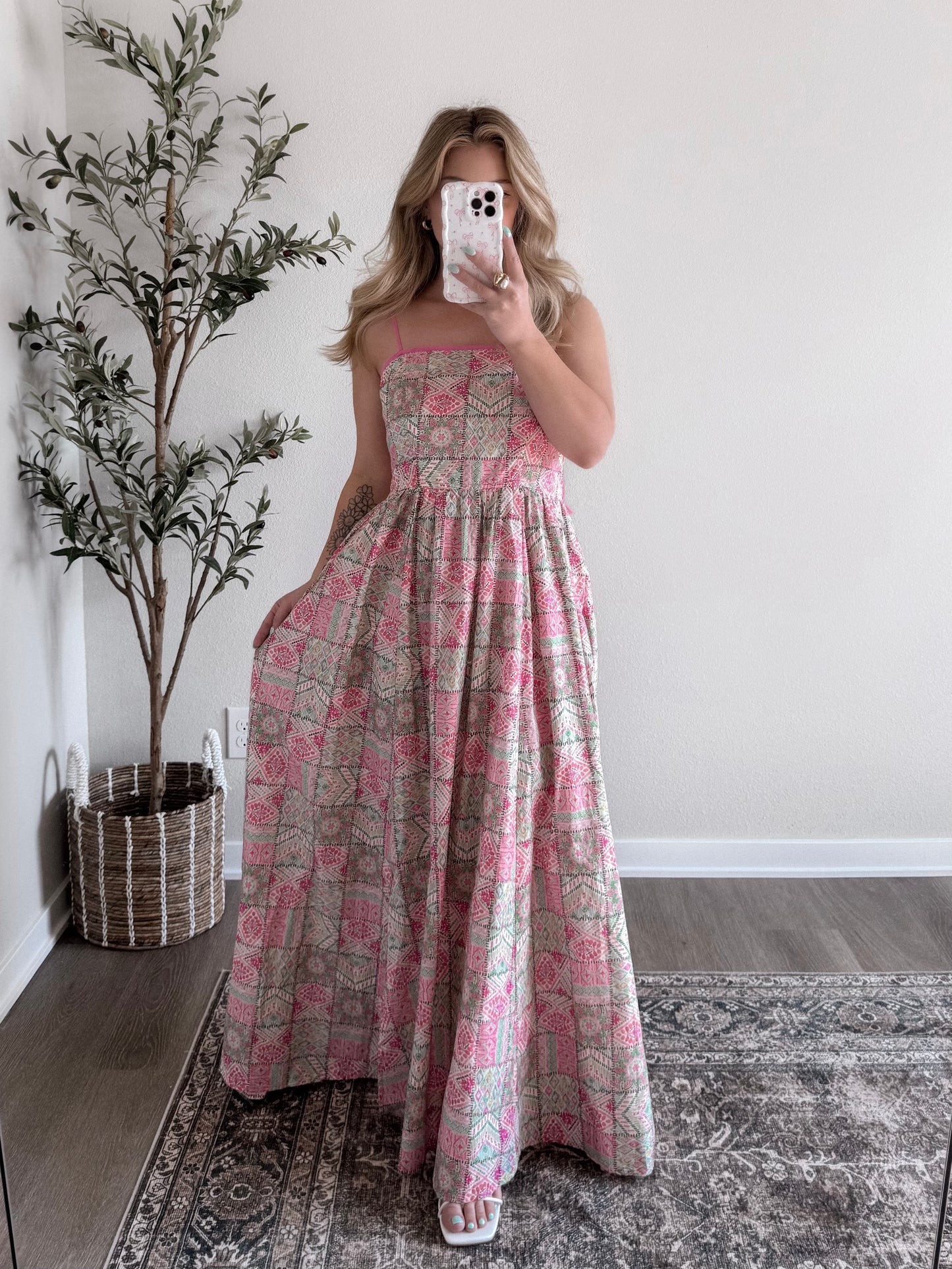 Tropics Patchwork Maxi Dress