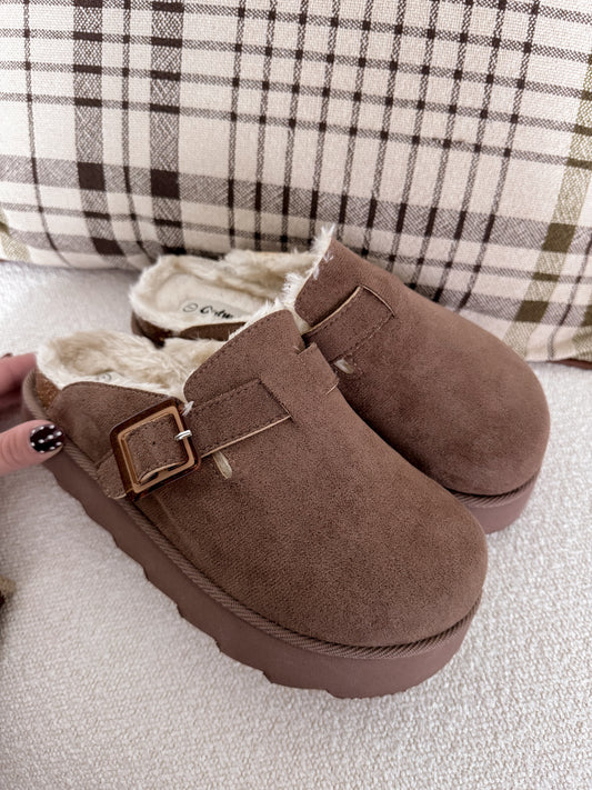 Woodstock Lined Platform Clog