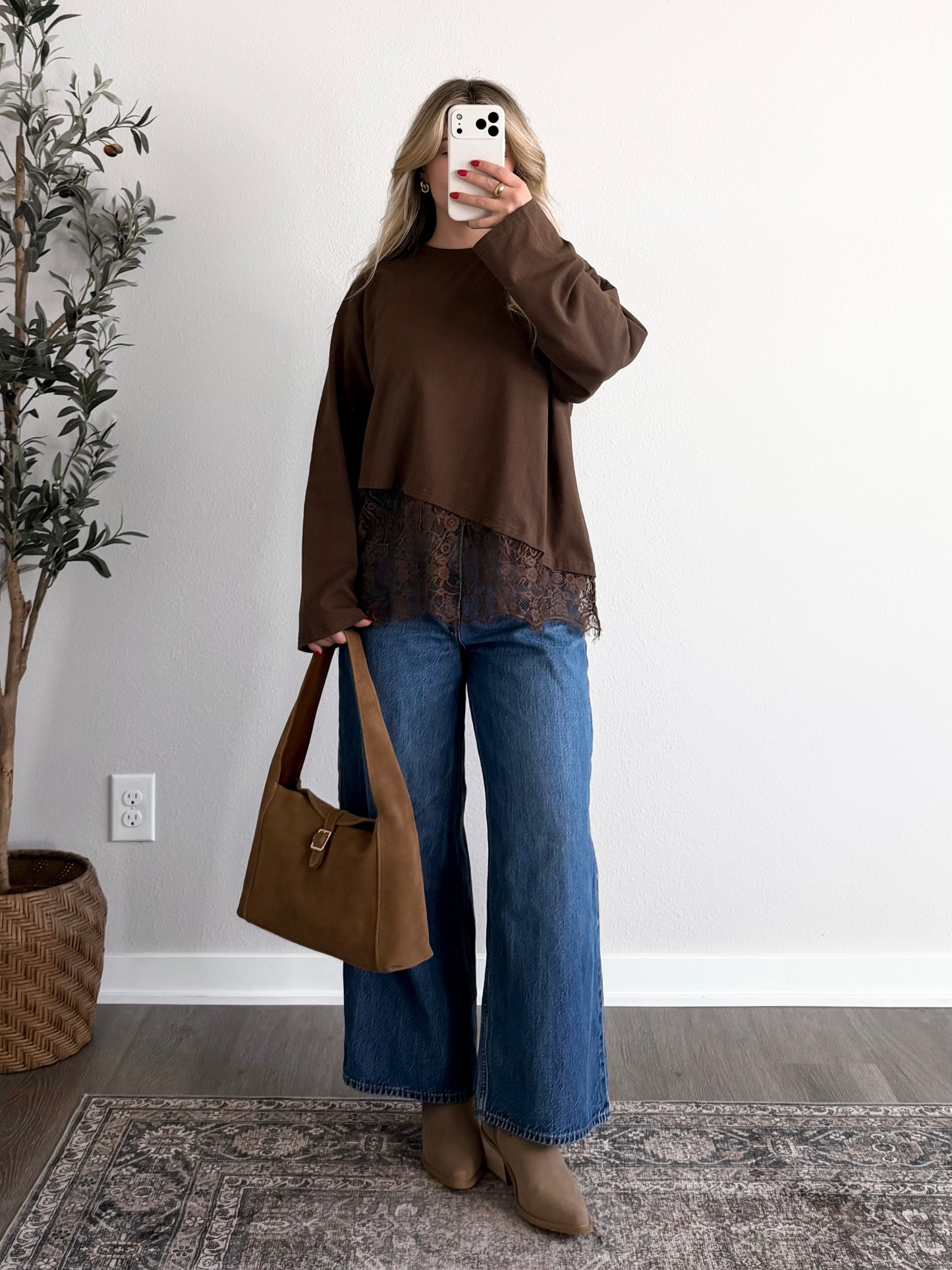Brownie Points Lace Long Sleeve