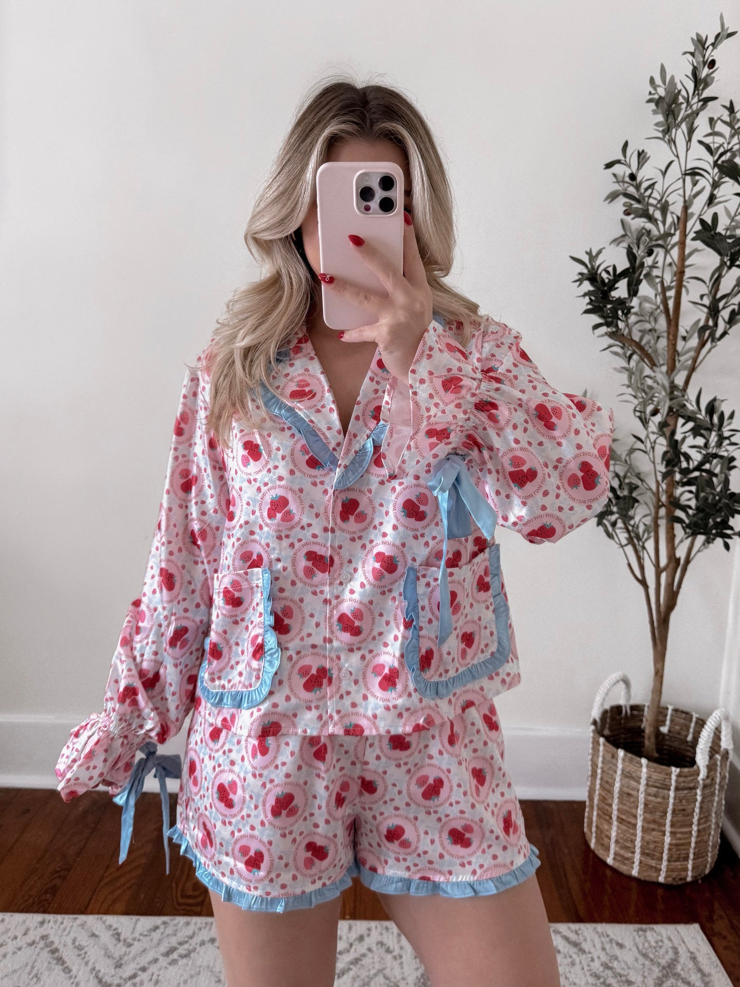 Strawberry Shortcake Pajama Set Final Sale
