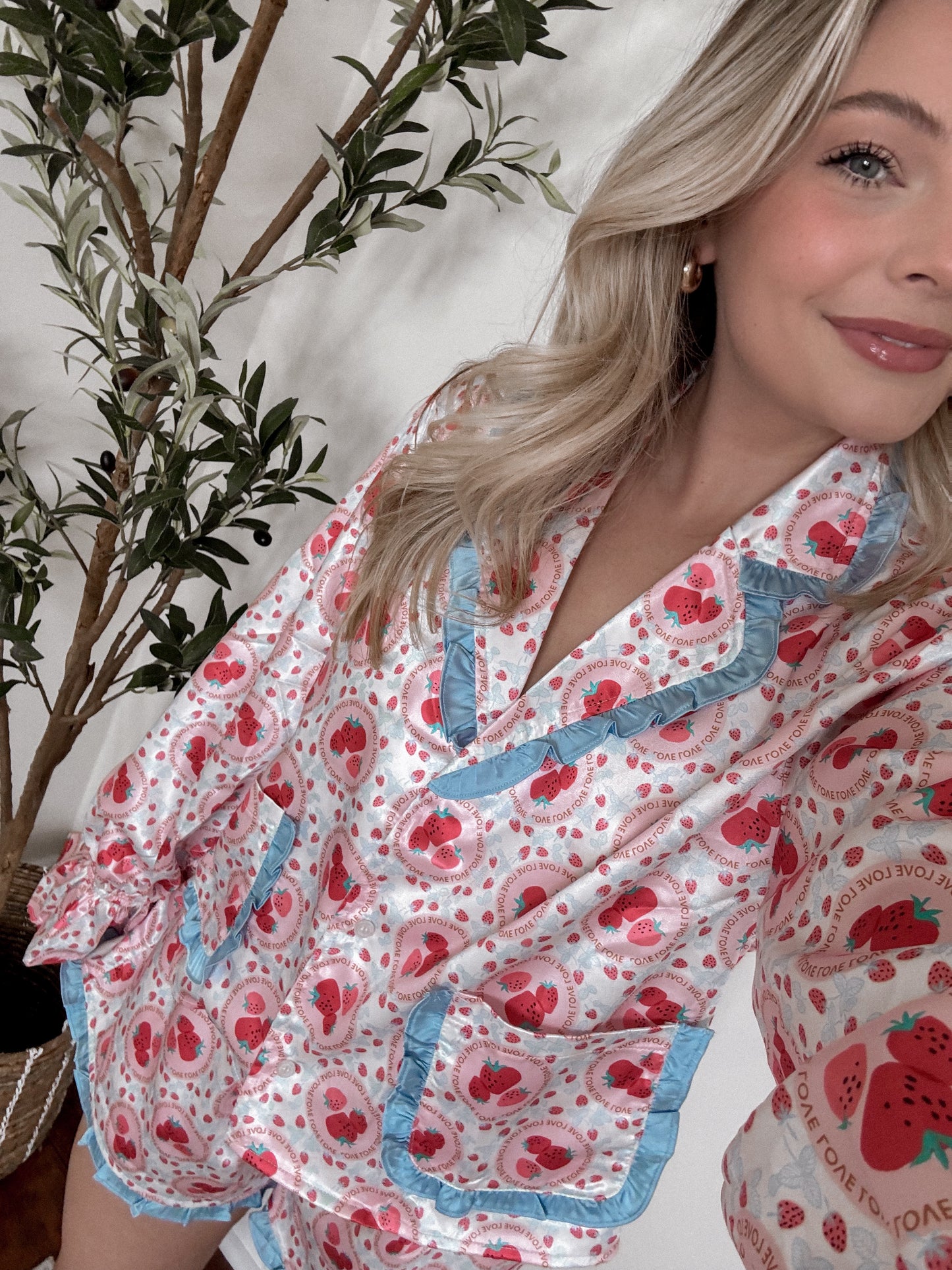 Strawberry Shortcake Pajama Set Final Sale