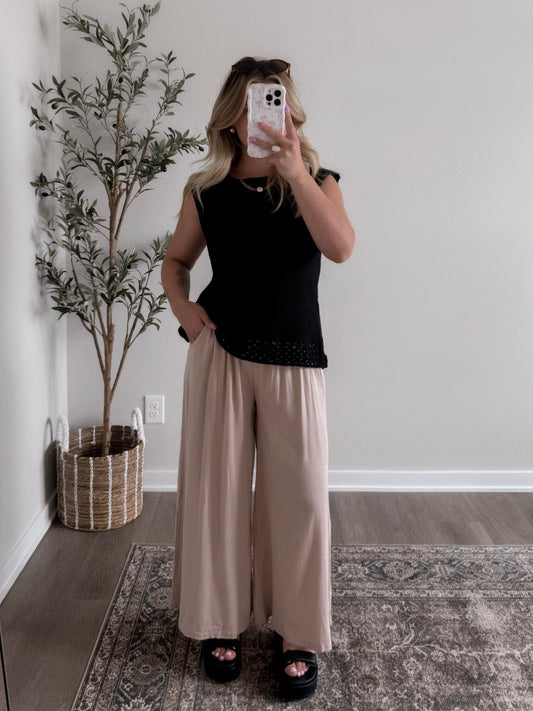 Chic Sleeveless Knit Sweater Final Sale