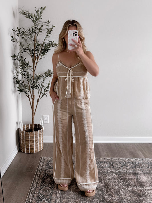 Goldie Boho Embroidered Set Final Sale