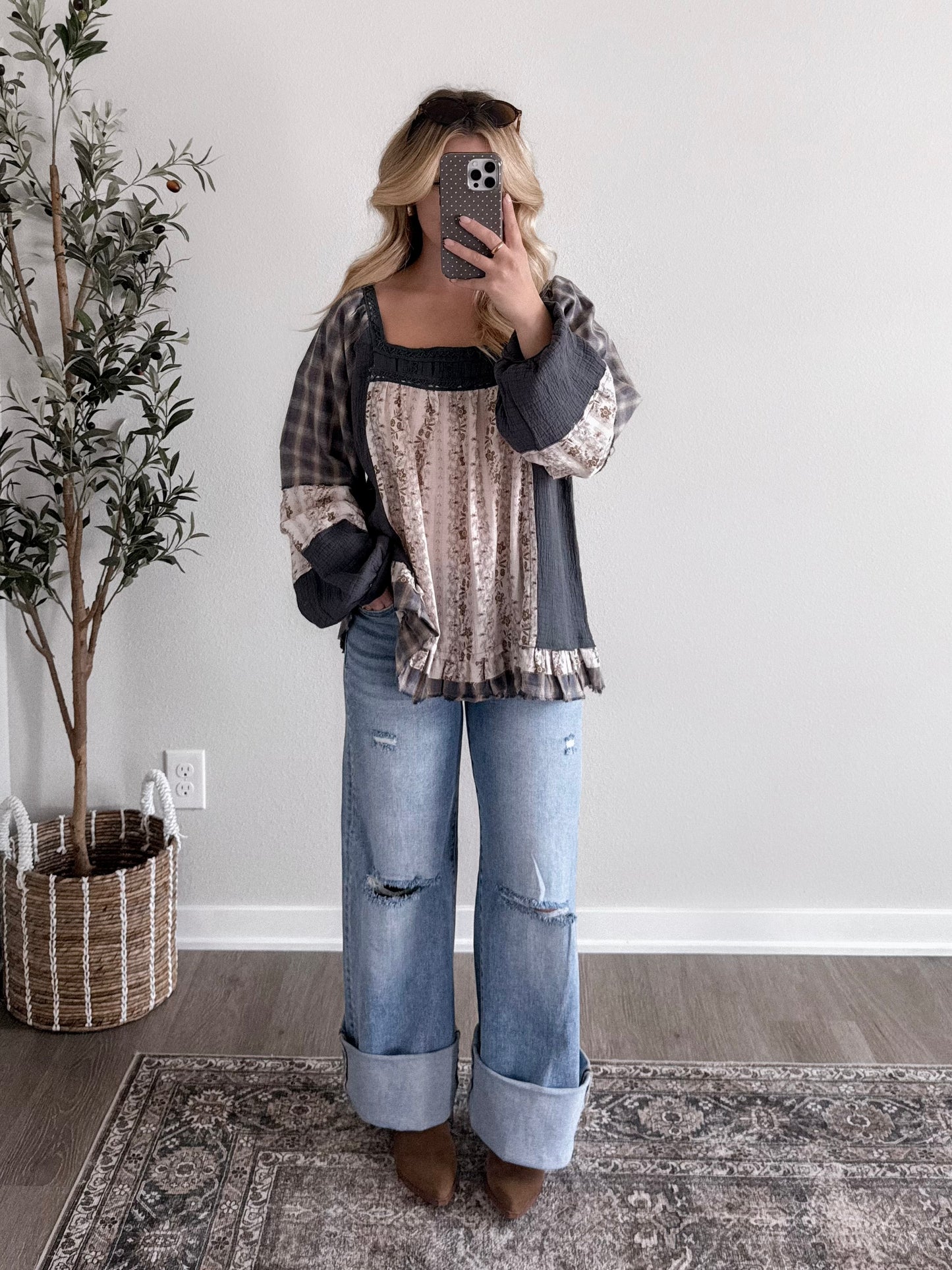 Fall Keepsake Babydoll Blouse
