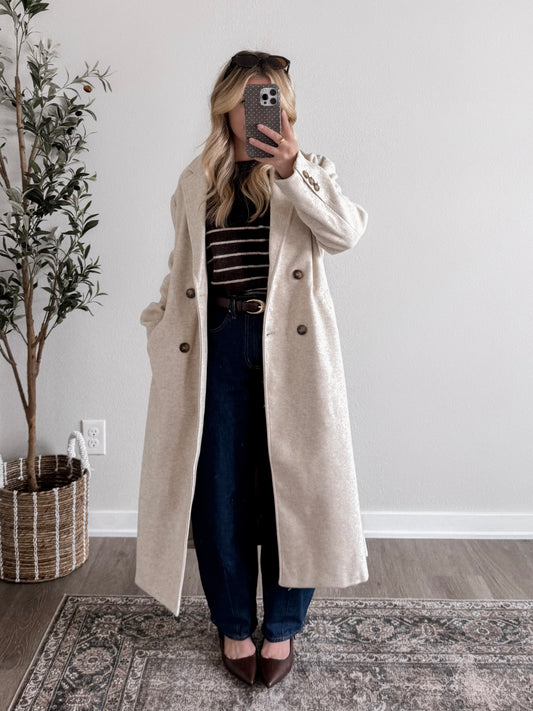 Central Park Duster Coat / Oat