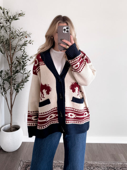 Outlaw Western Knit Cardigan (PREORDER: EST SHIP 11.30)
