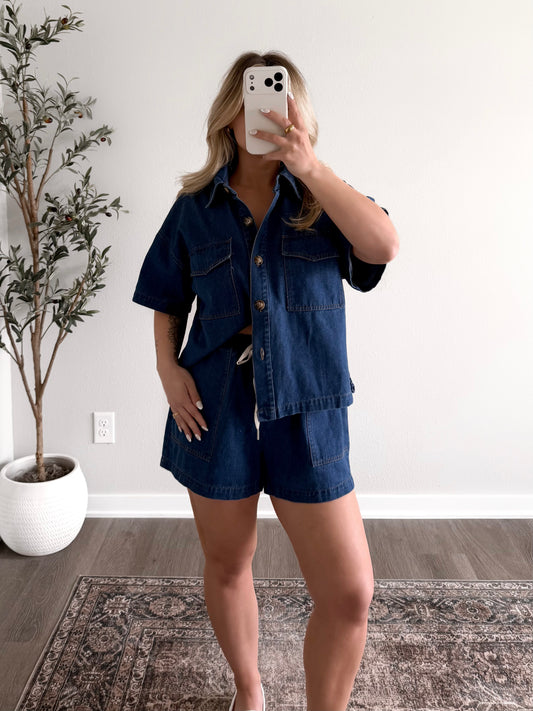 Belmead Denim Short Set