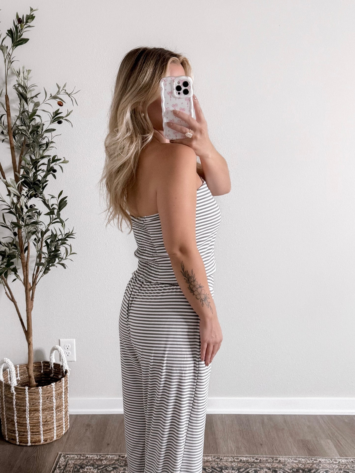 Drift Striped Tube Top Set (Tall Friendly)