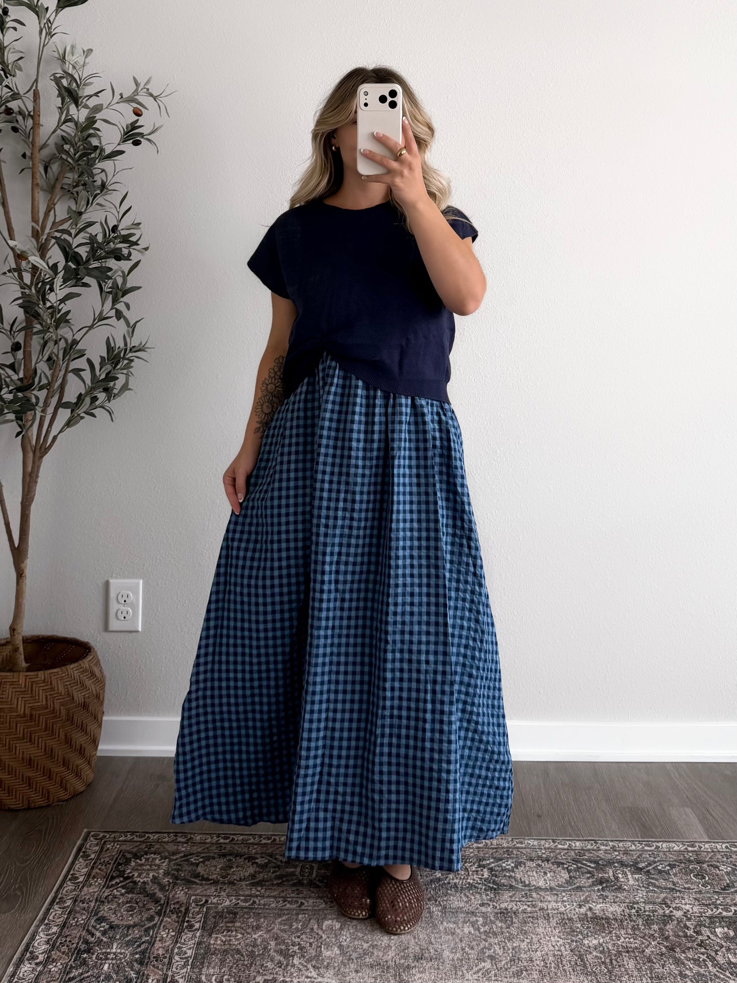 Huckleberry Gingham Maxi Dress