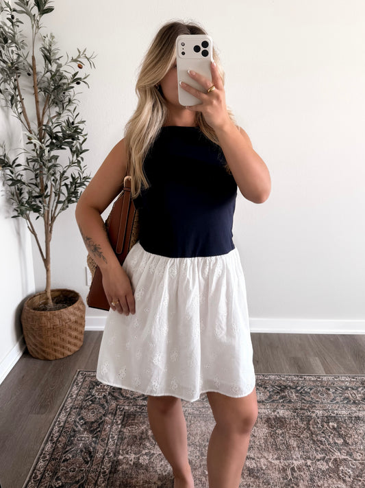 Newport Nights Eyelet Dress