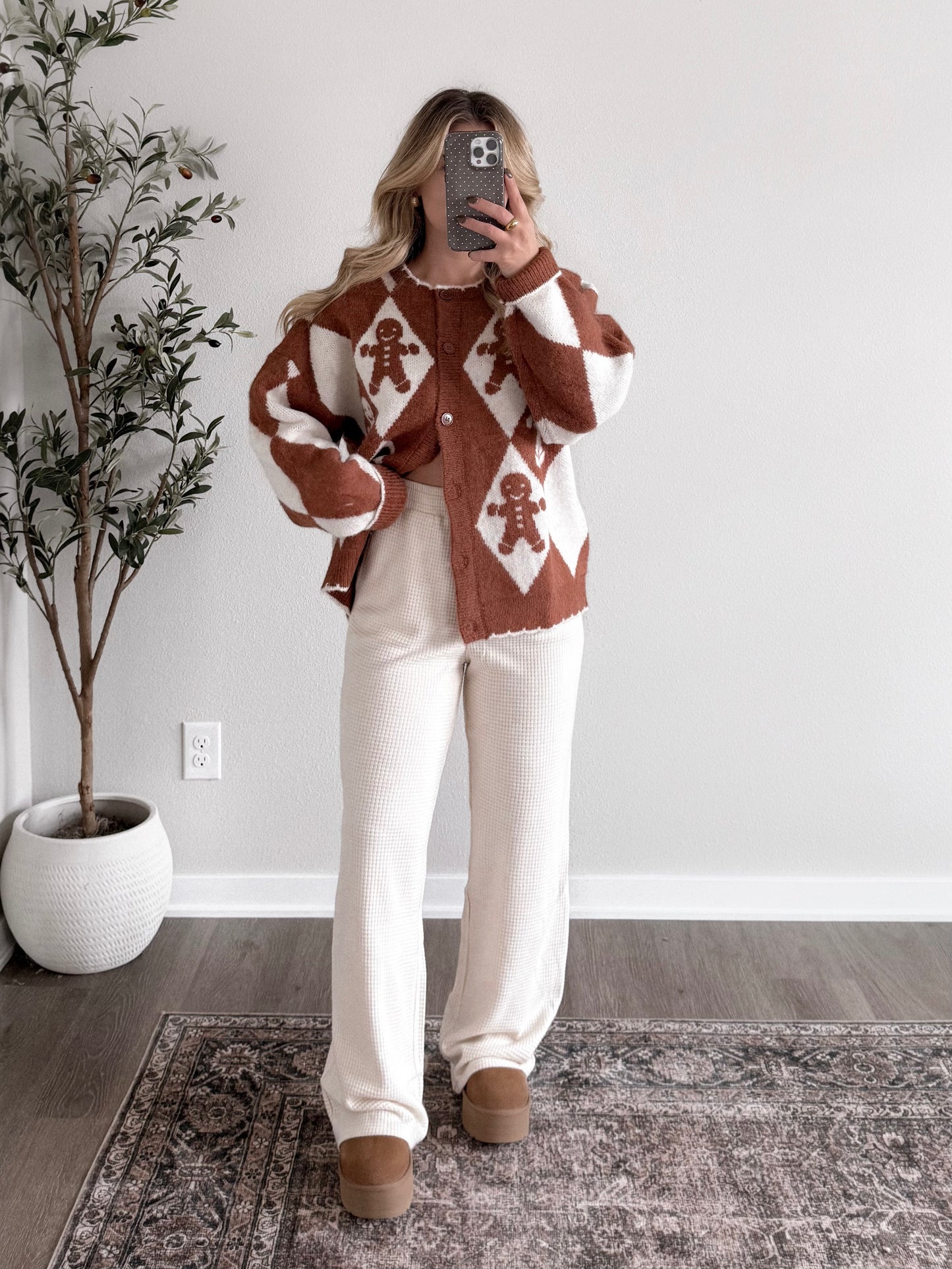 Mr. Gingerbread Knit Cardigan Final Sale