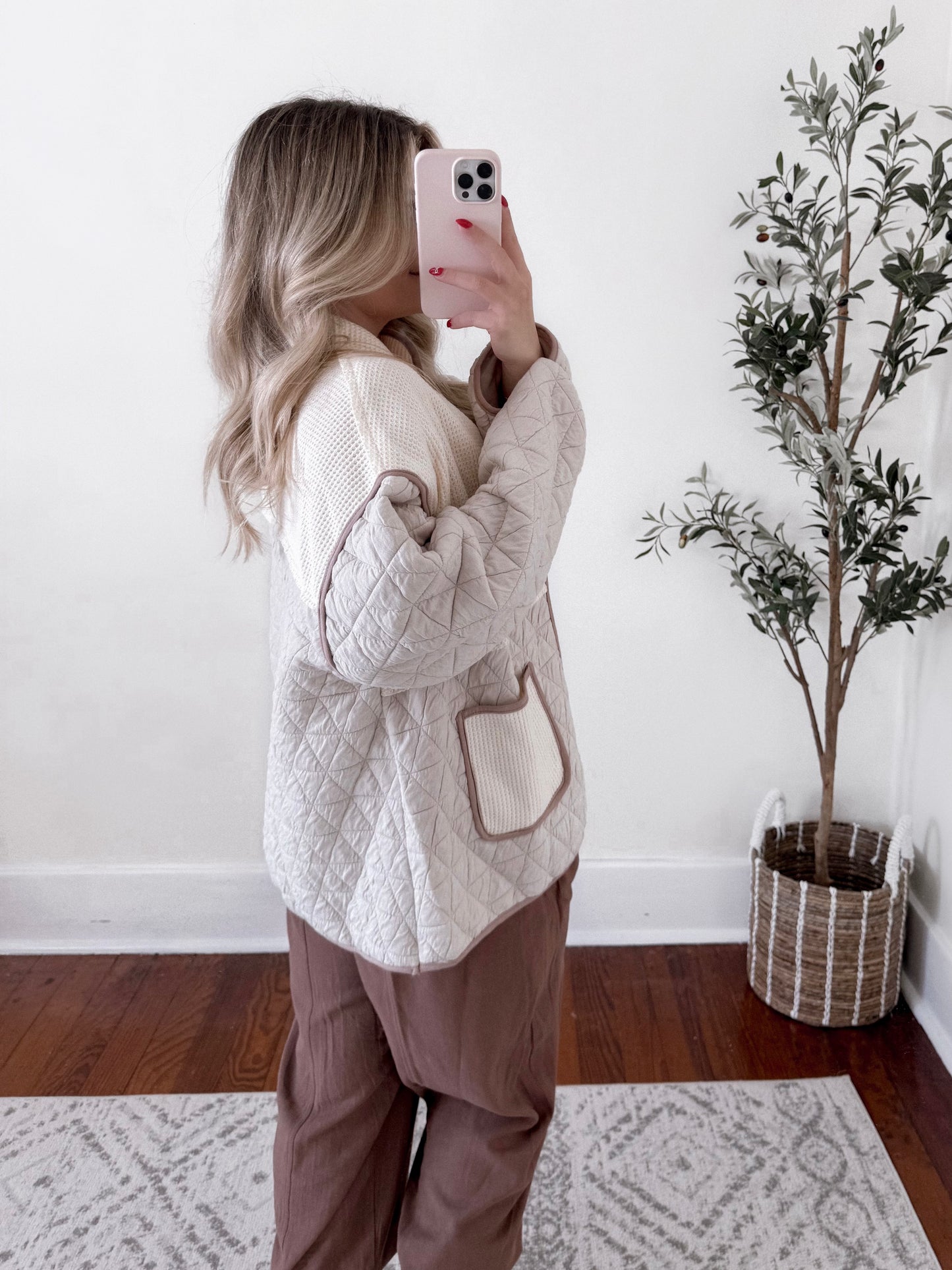Comfort First Waffle Knit Cardigan Final Sale