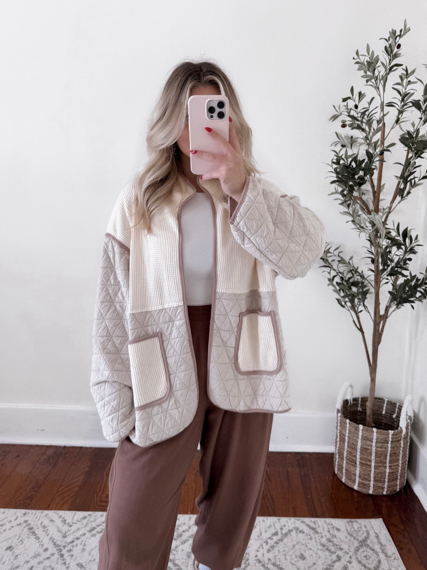 Comfort First Waffle Knit Cardigan Final Sale