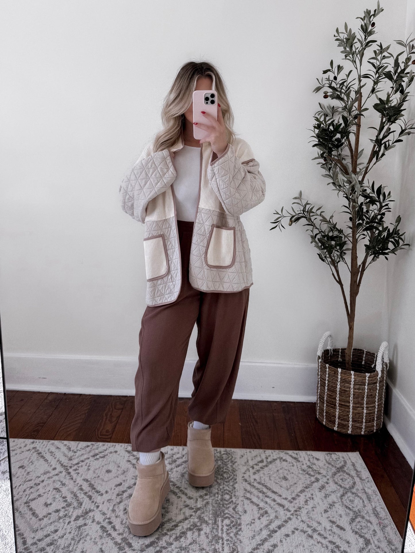 Comfort First Waffle Knit Cardigan Final Sale
