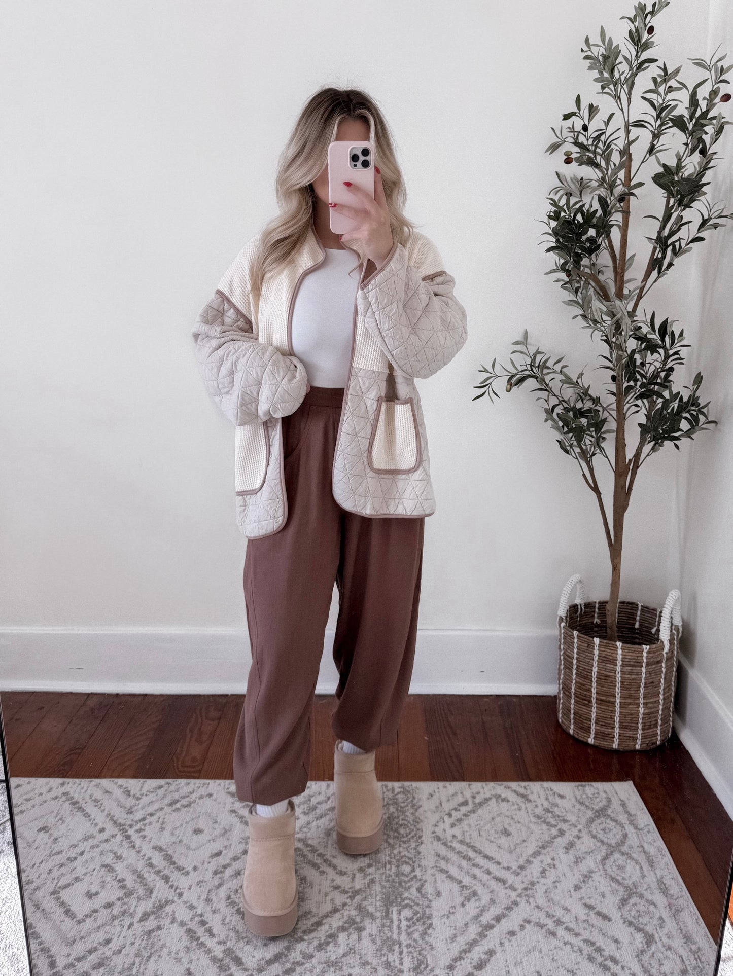 Comfort First Waffle Knit Cardigan Final Sale