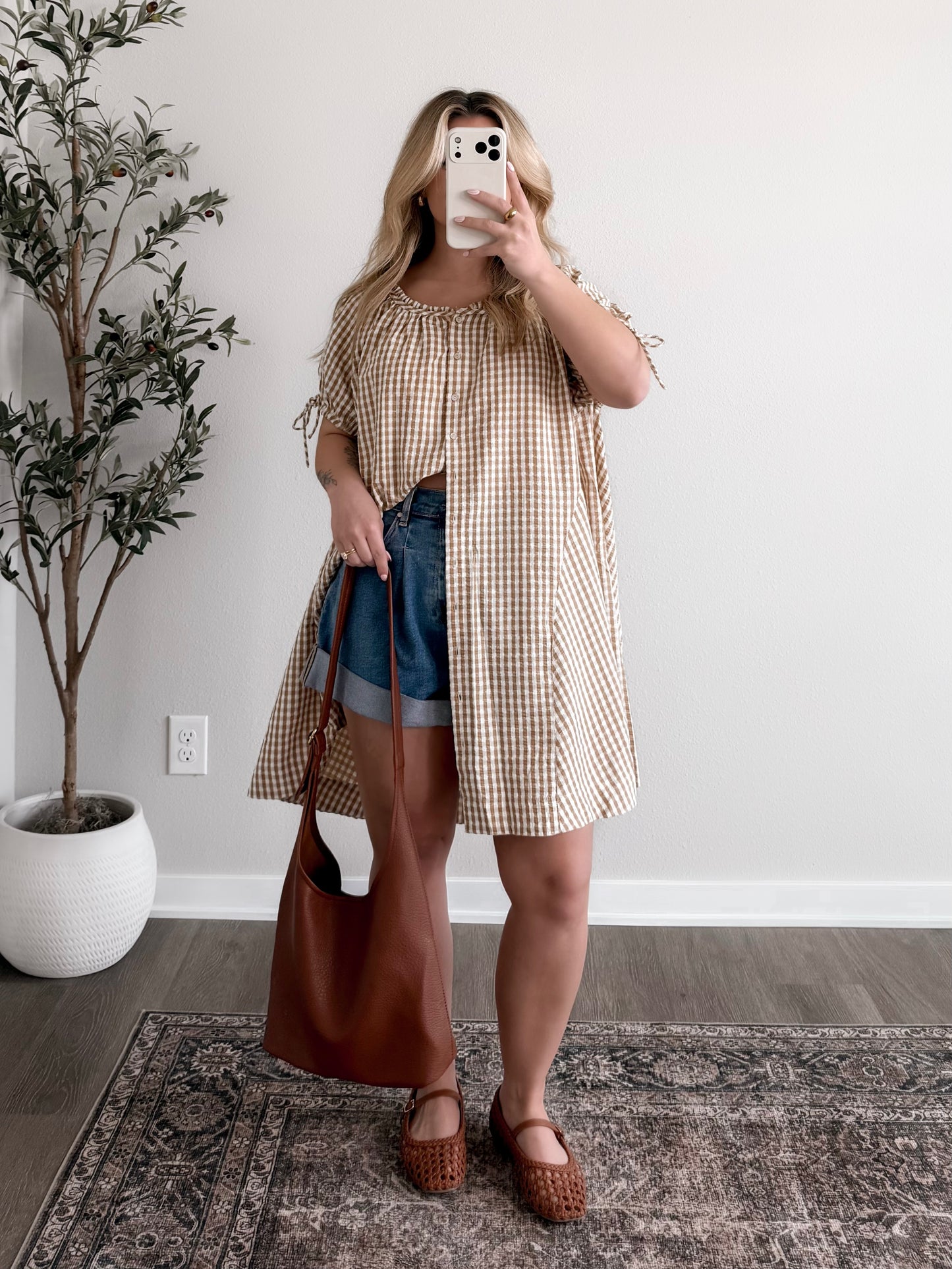 Spring Harvest Gingham Dress