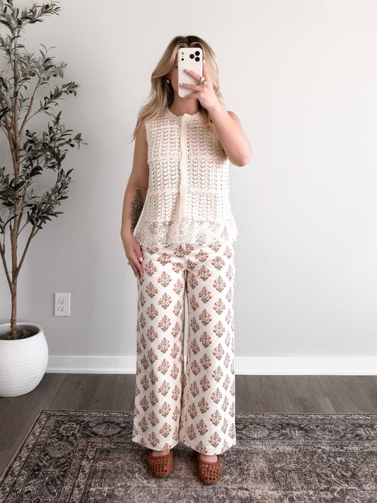 Flora Wide Leg Denim Pant